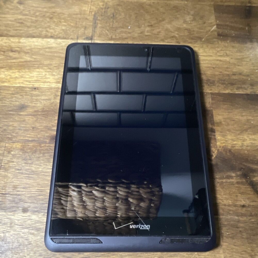 Verizon QMV7B 7" Android Tablet Wi-Fi 4G LTE Black Touchscreen Front Camera